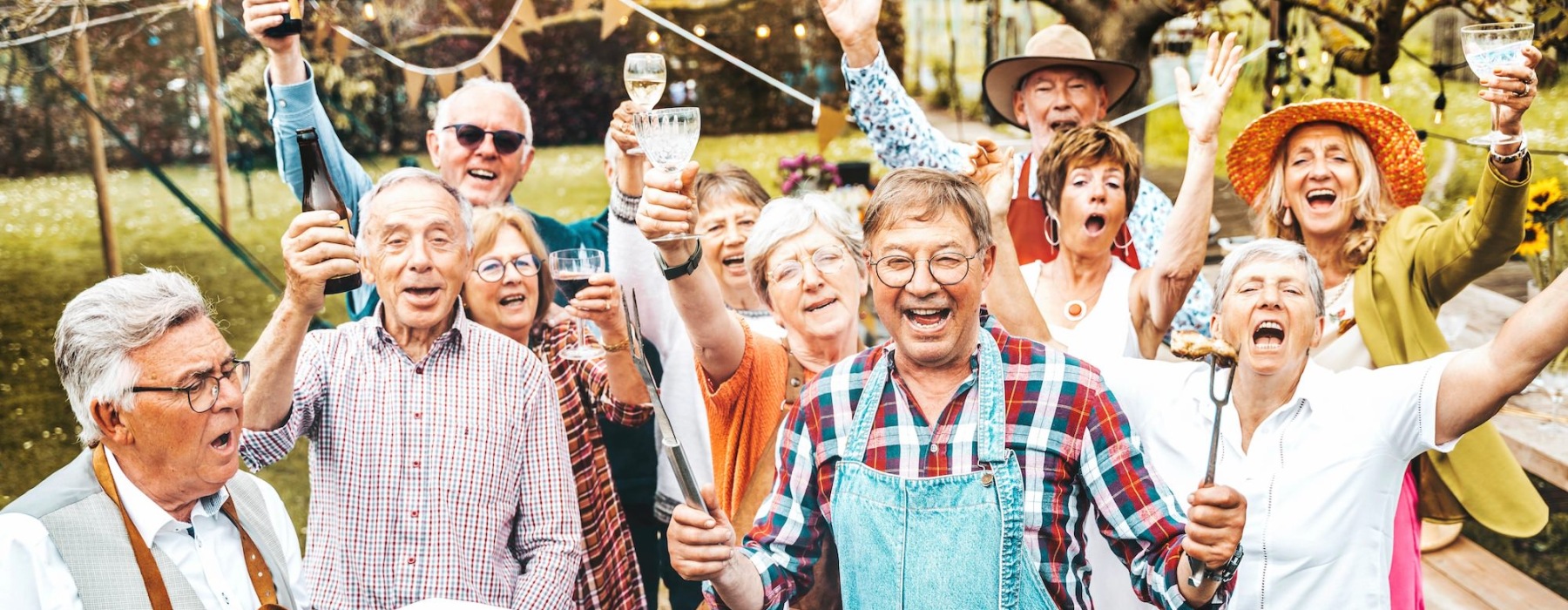 a group of friends grilling